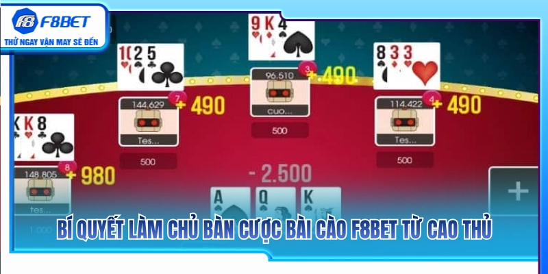 Mẹo kiểm soát thế trận bàn bài cào F8BET từ các chuyên gia 